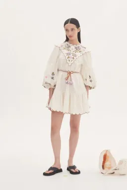 Alemais Nelly embroidered mini for rent on The Volte - image 1