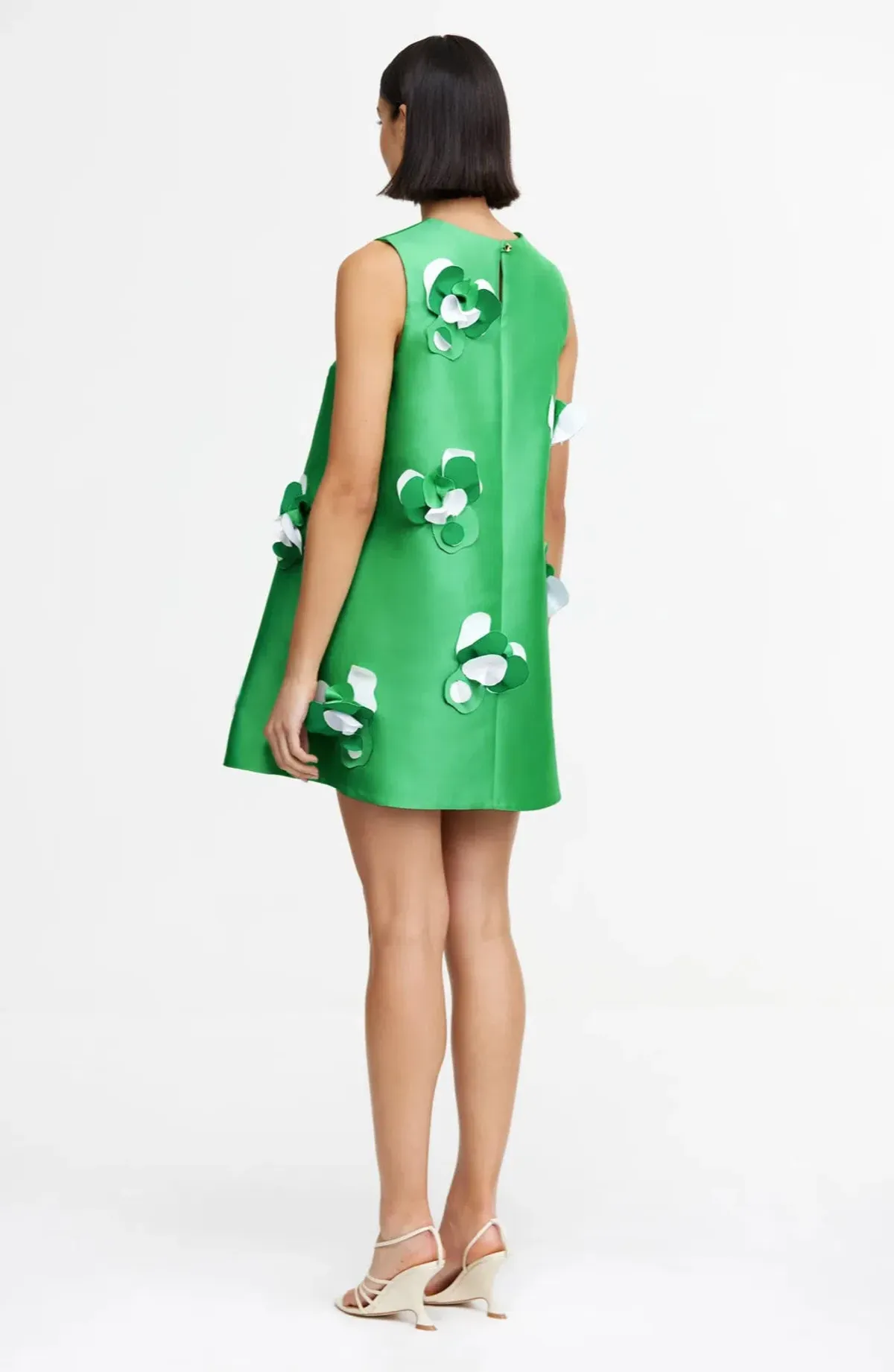 Acler- Yarwin Mini Dress- Sea Green- Size 14 - Image 4