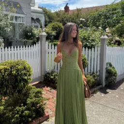 Fenity Gaia Dress In Green Size Medium for rent on The Volte - image 2