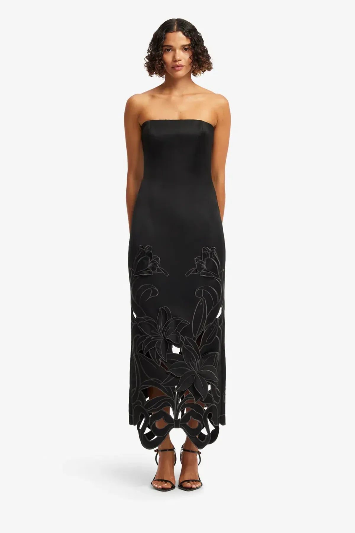 Leo Lin Rayna Appliqué Bustier Black 8 - Image 1