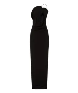 BNWT Christopher Esber Black Wave Coil Dress - Size 6 AU for rent on The Volte - image 4