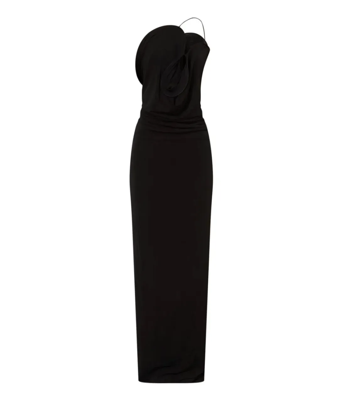 BNWT Christopher Esber Black Wave Coil Dress. Size 4 AU for rent on The Volte - main image
