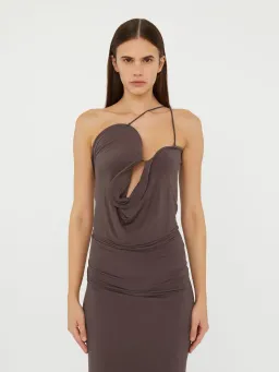 BNWT Christopher Esber Smoke Wave Coil Dress - Size 12 AU for rent on The Volte - image 3