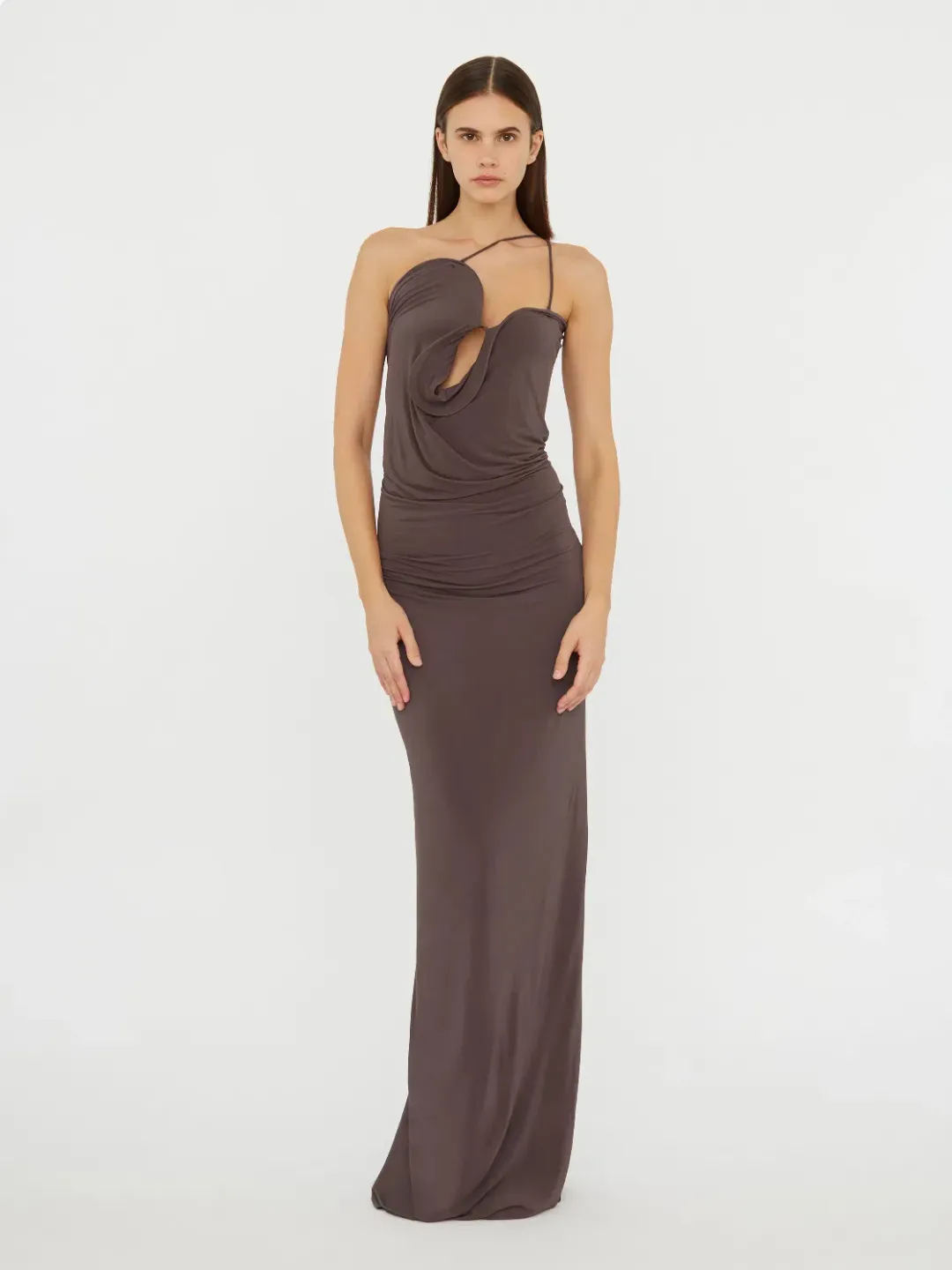 BNWT Christopher Esber Smoke Wave Coil Dress - Size 14 AU for rent on The Volte - main image