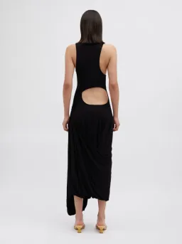 BNWT Christopher Esber Black Coronado Jersey Dress - Size 8 AU for rent on The Volte - image 3
