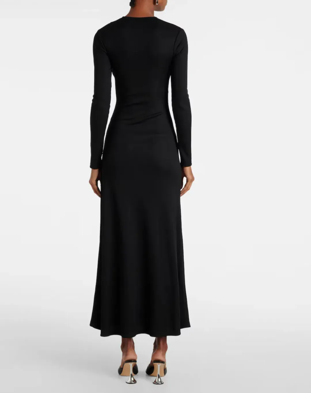 Christopher Esber Black Trio Stone Long Sleeve Dress - Size 10 AU for rent on The Volte - main image