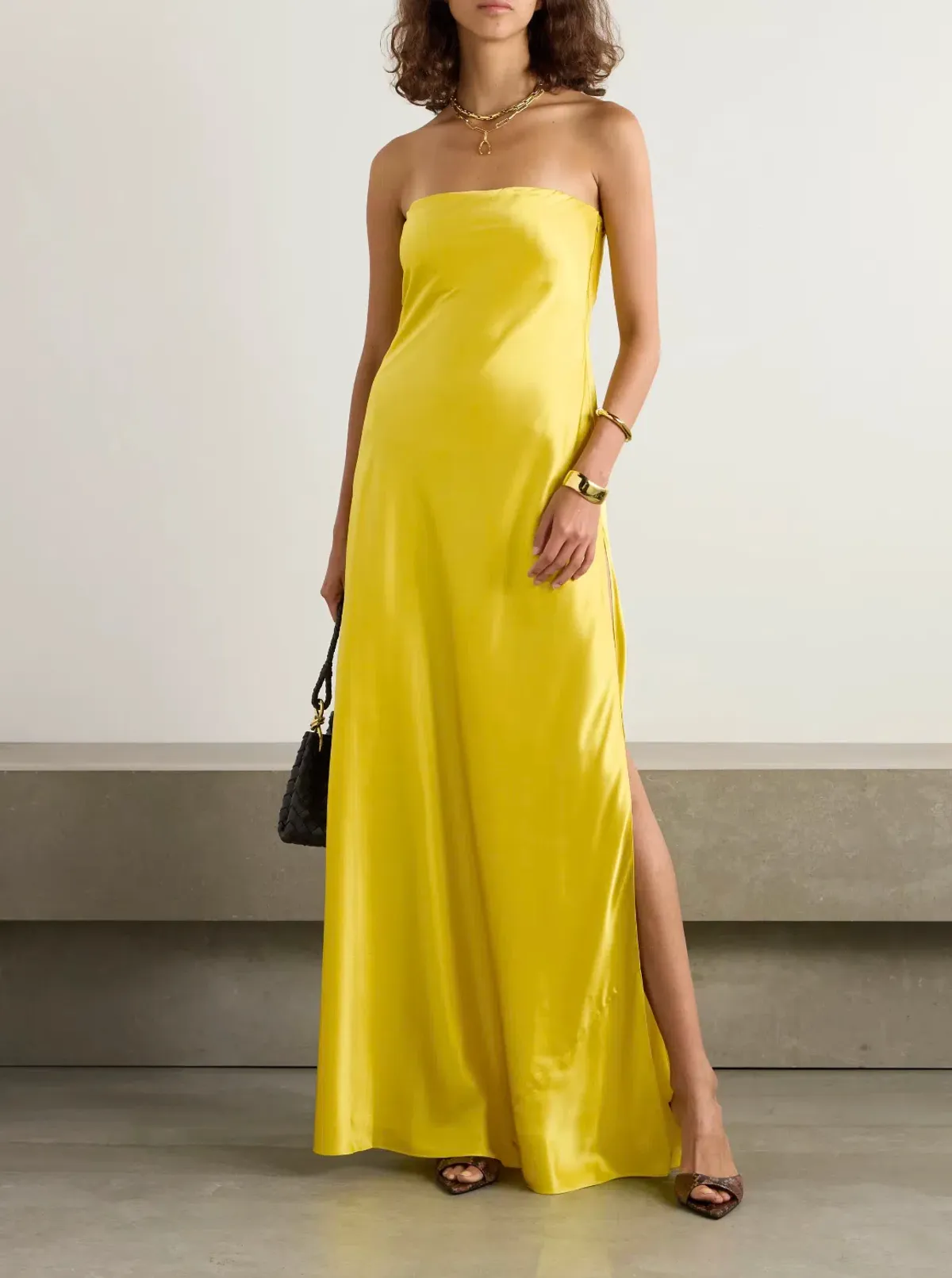 Christopher Esber Yuzu Filo Strapless Maxi Dress - Size 10 AU - Image 1