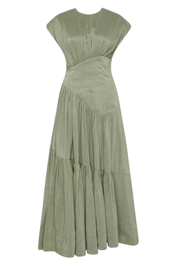 Aje Reflection Dress Oakmoss Size 8 for rent on The Volte - image 4