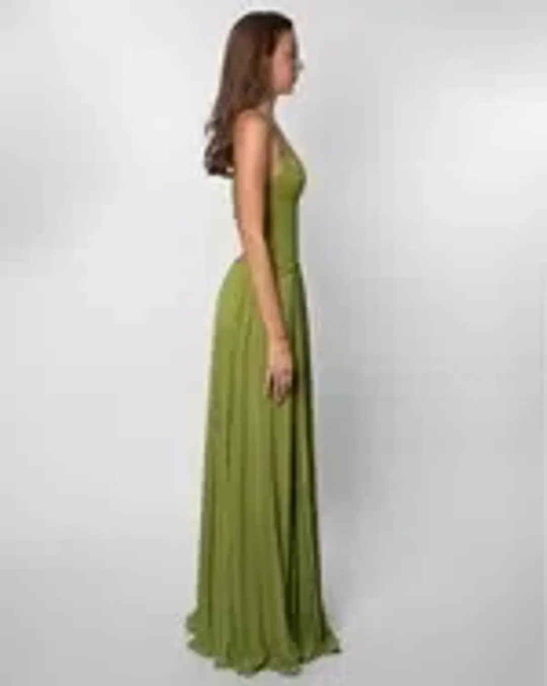 Fenity Gaia Maxi Dress in Green Size M for rent on The Volte - main image