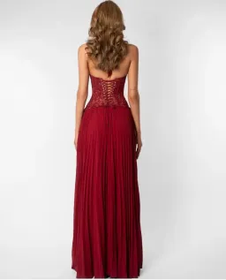 Fenity Gaia Maxi Dress in Red Size XS for rent on The Volte - image 9