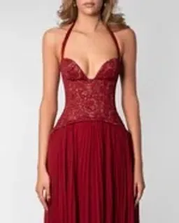 Fenity Gaia Maxi Dress in Red Size M for rent on The Volte - image 6