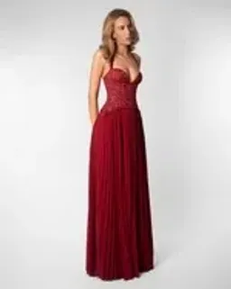 Fenity Gaia Maxi Dress in Red Size M for rent on The Volte - image 5