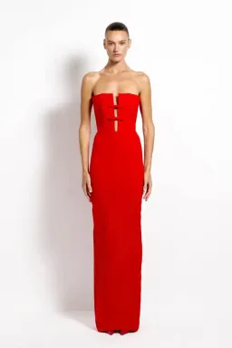 Effie Kats Addison Gown Cherry Red Size XS / 6 for rent on The Volte - image 1