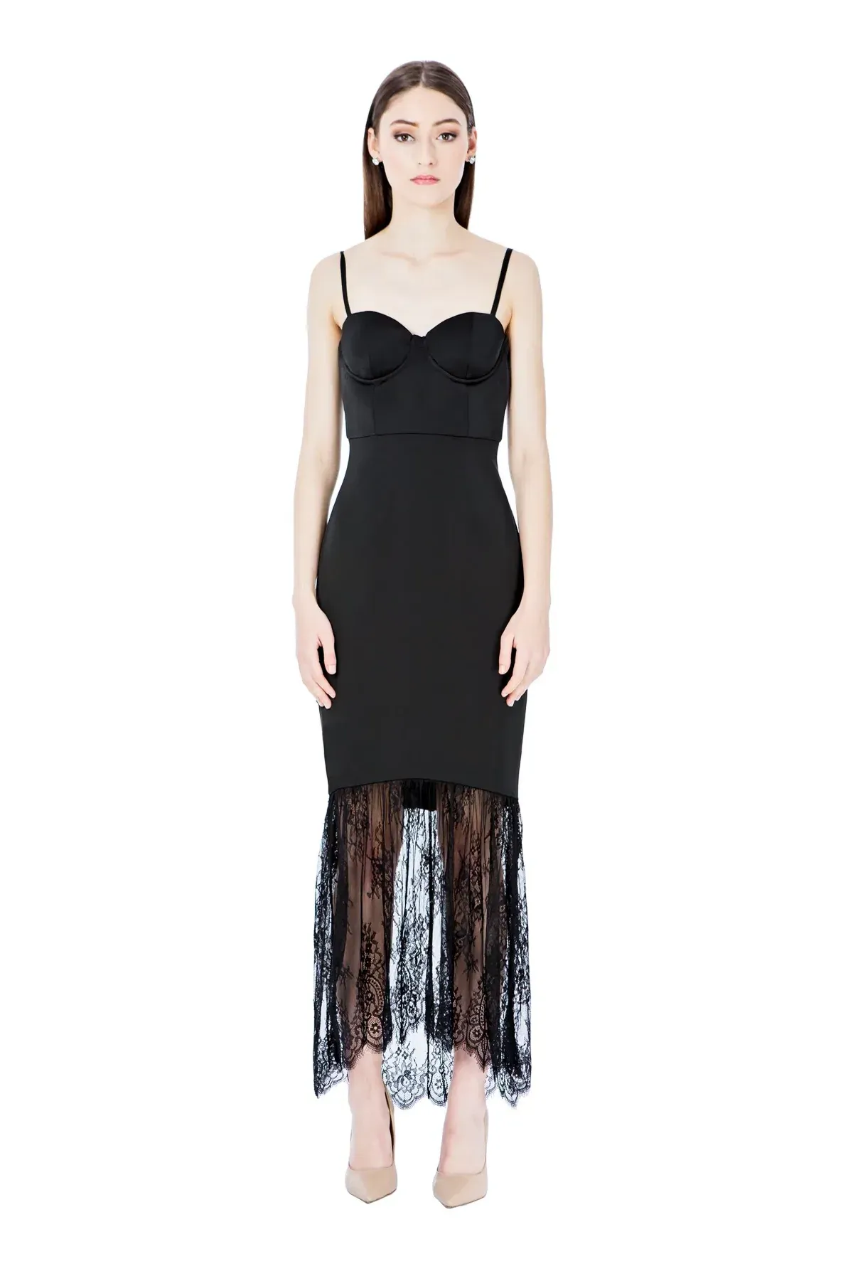 Georgy Collection Isabella Gown Black Size 10 for rent on The Volte - main image
