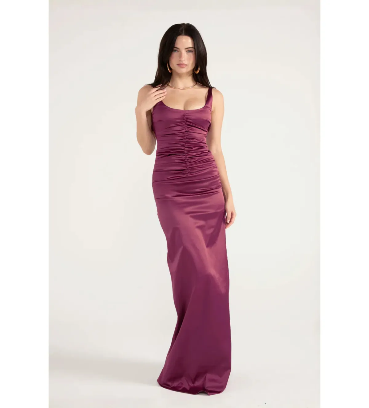 Ance Gria Atlein Gown Plum Size L/AU 12 - Image 6
