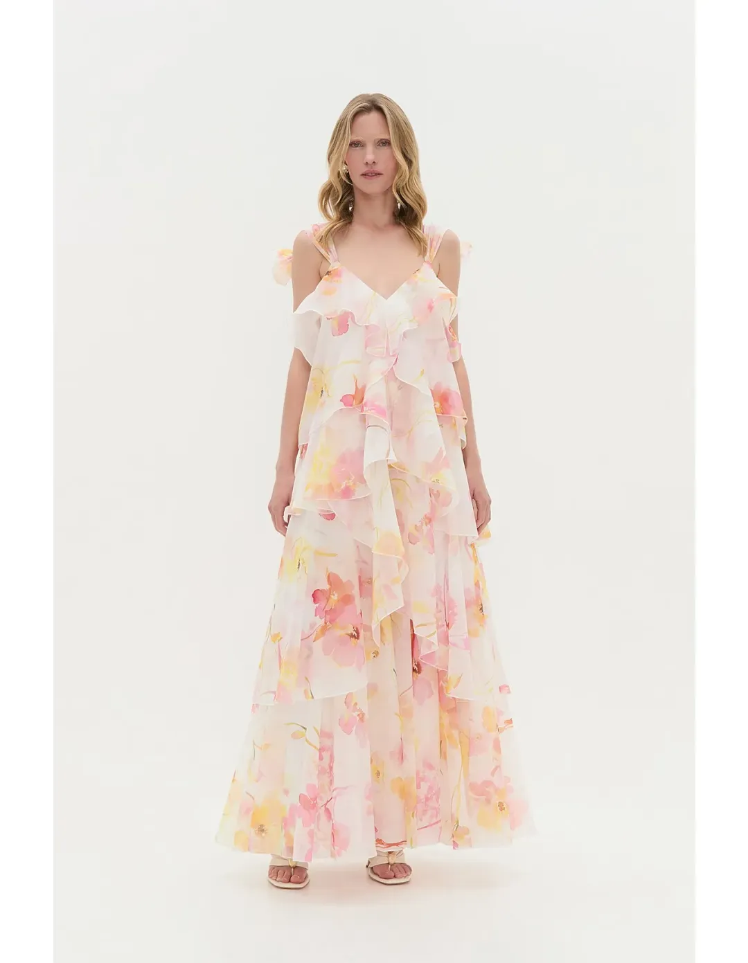 Aje Gracie Maxi Dress Size 10 AU Wildflowers for rent on The Volte - main image