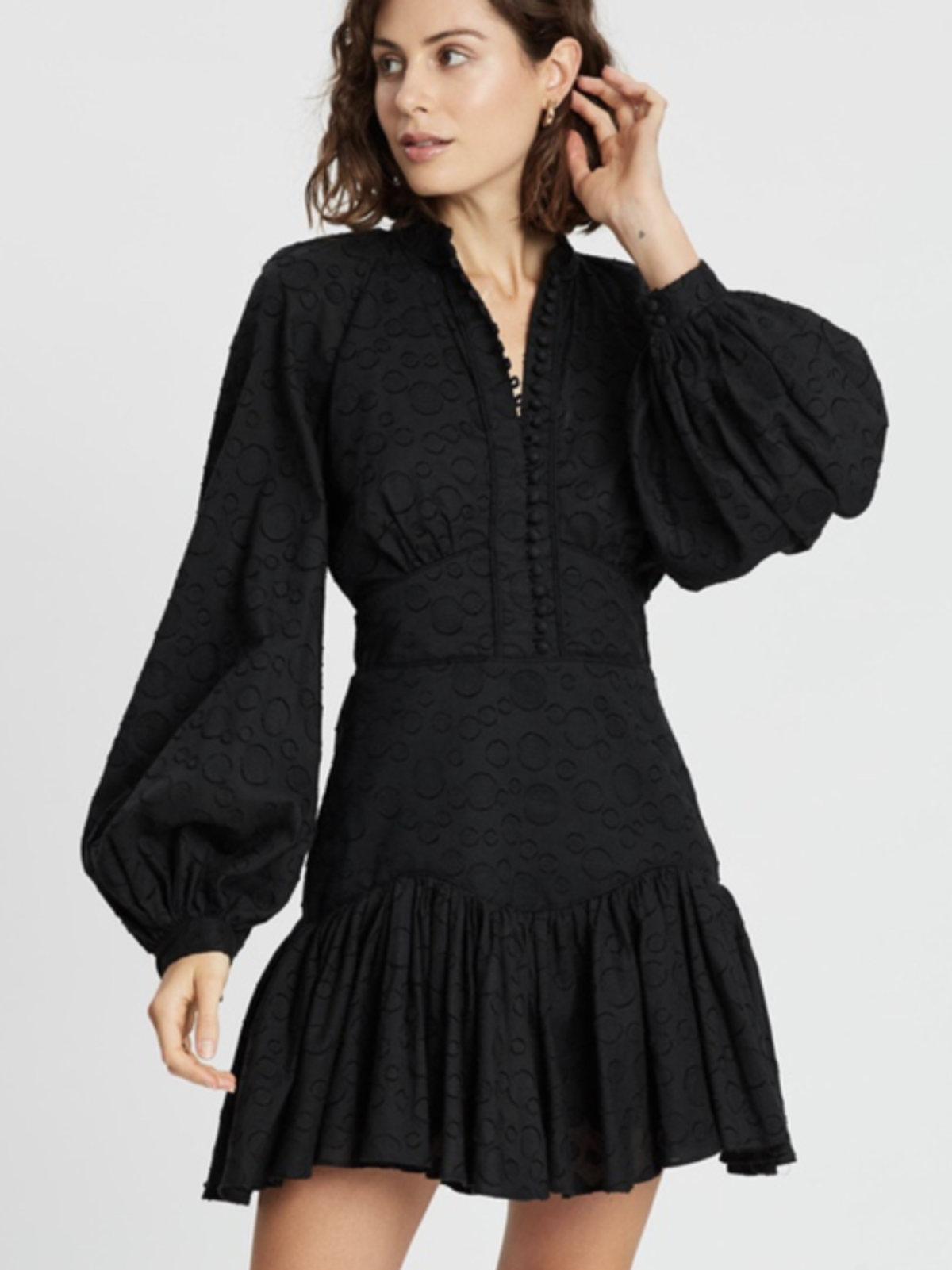 Acler Bastia Mini Dress Black Size 6 - Image 2