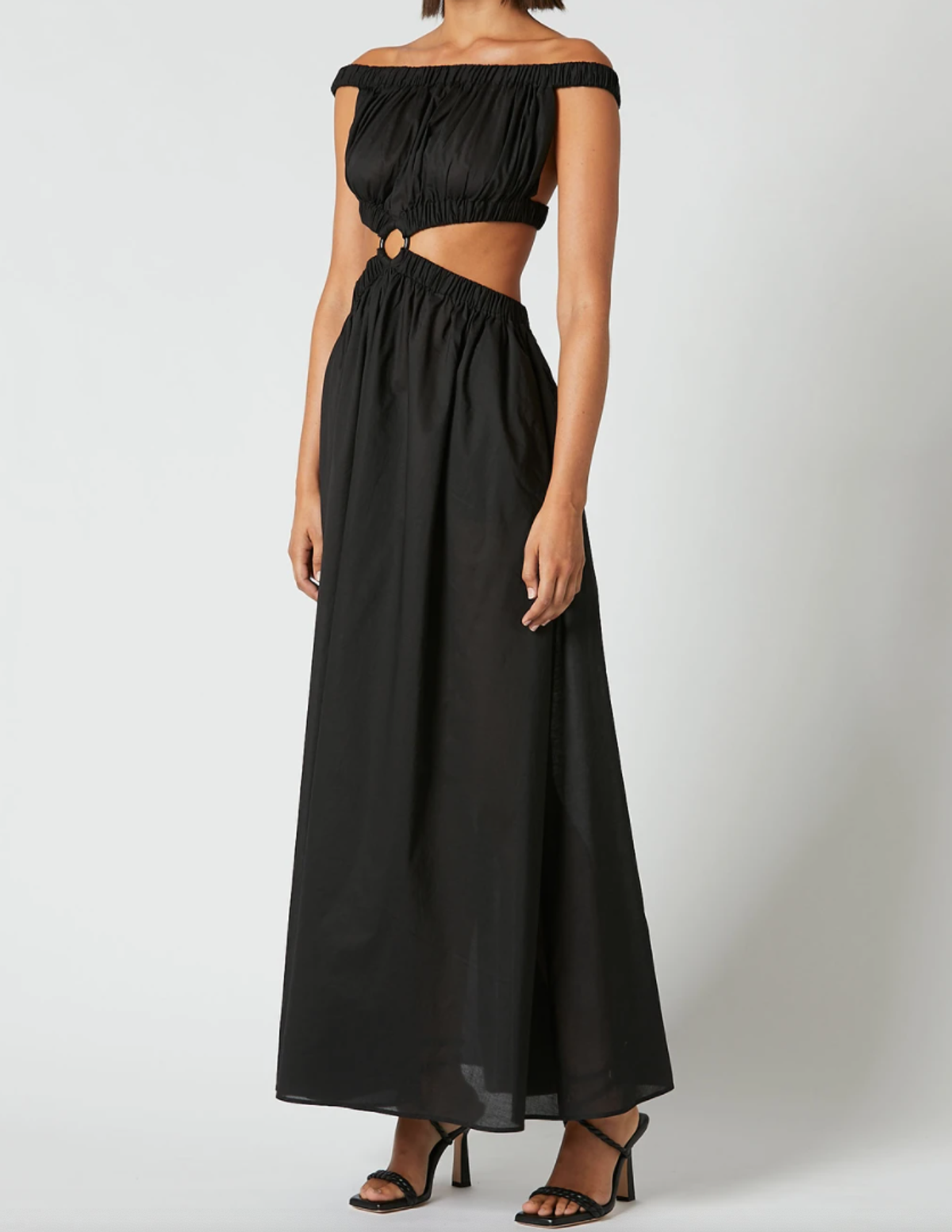 Scanlan Theodore Cotton Voile Ring Dress Black Size S / Au 8 - Image 1