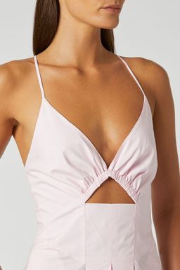 Scanlan Theodore Cotton Strappy Dress Pale Pink Size 8 for rent on The Volte - image 6