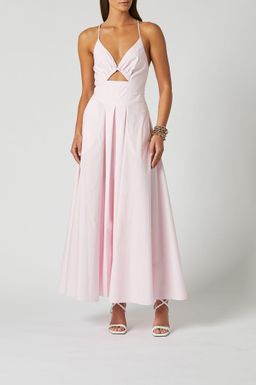 Scanlan Theodore Cotton Strappy Dress Pale Pink Size 8 for rent on The Volte - image 5