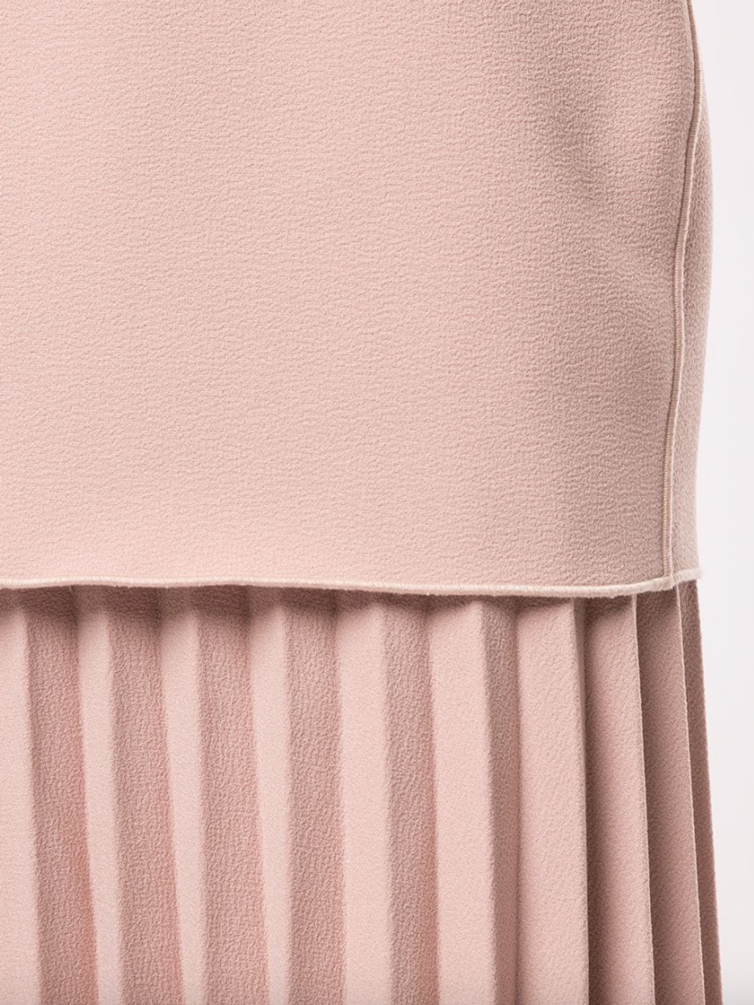 Dion Lee Linear Crepe Pleated Midi Dress Pink Size 6 for rent on The Volte - main image
