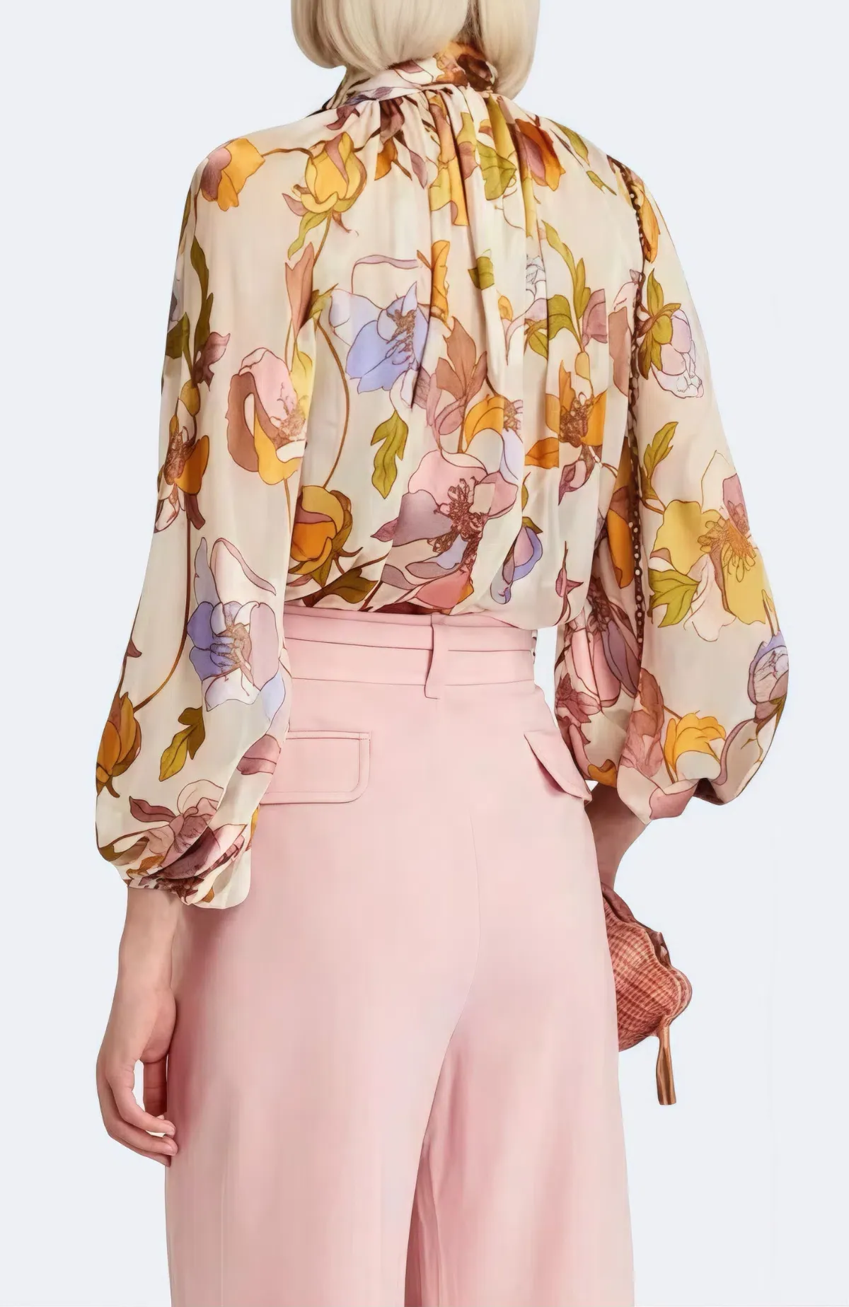 Zimmermann Tempo Swing Floral Silk Blouse Size AU 10 / 1 - Image 2