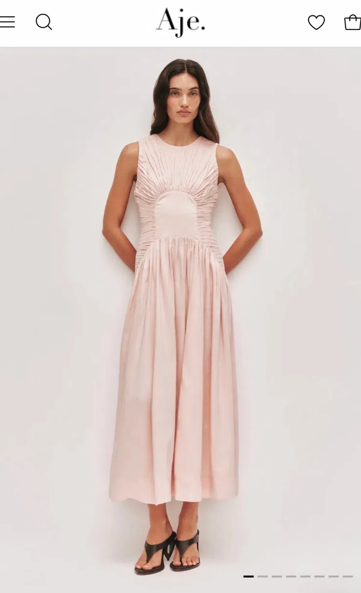 Aje Medea Maxi Dress Tea Blossom Sz 10 - Image 1