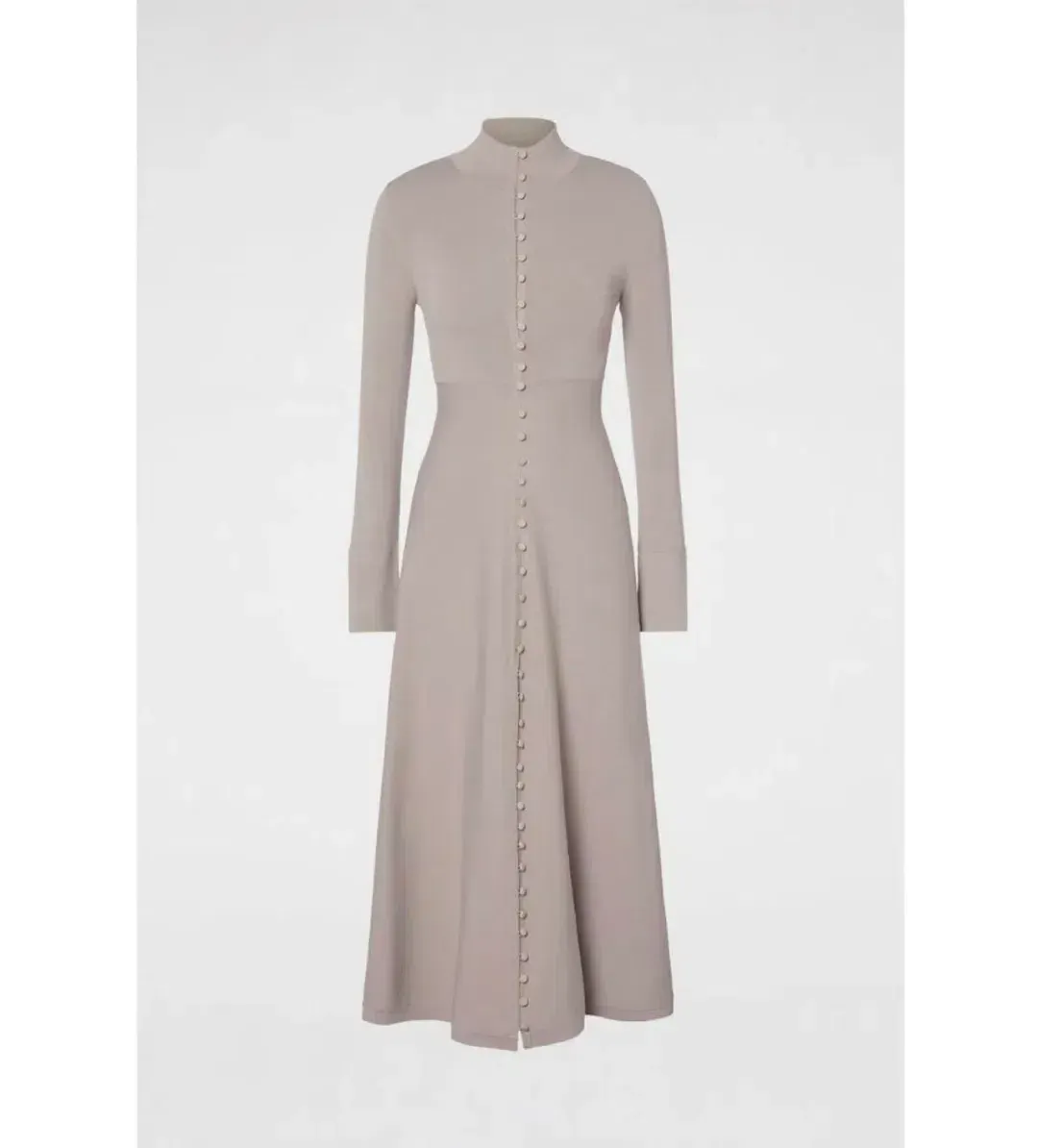 SCANLAN THEODORE CREPE KNIT BUTTON POLO DRESS FUCHSIA SIZE XS for rent on The Volte - main image