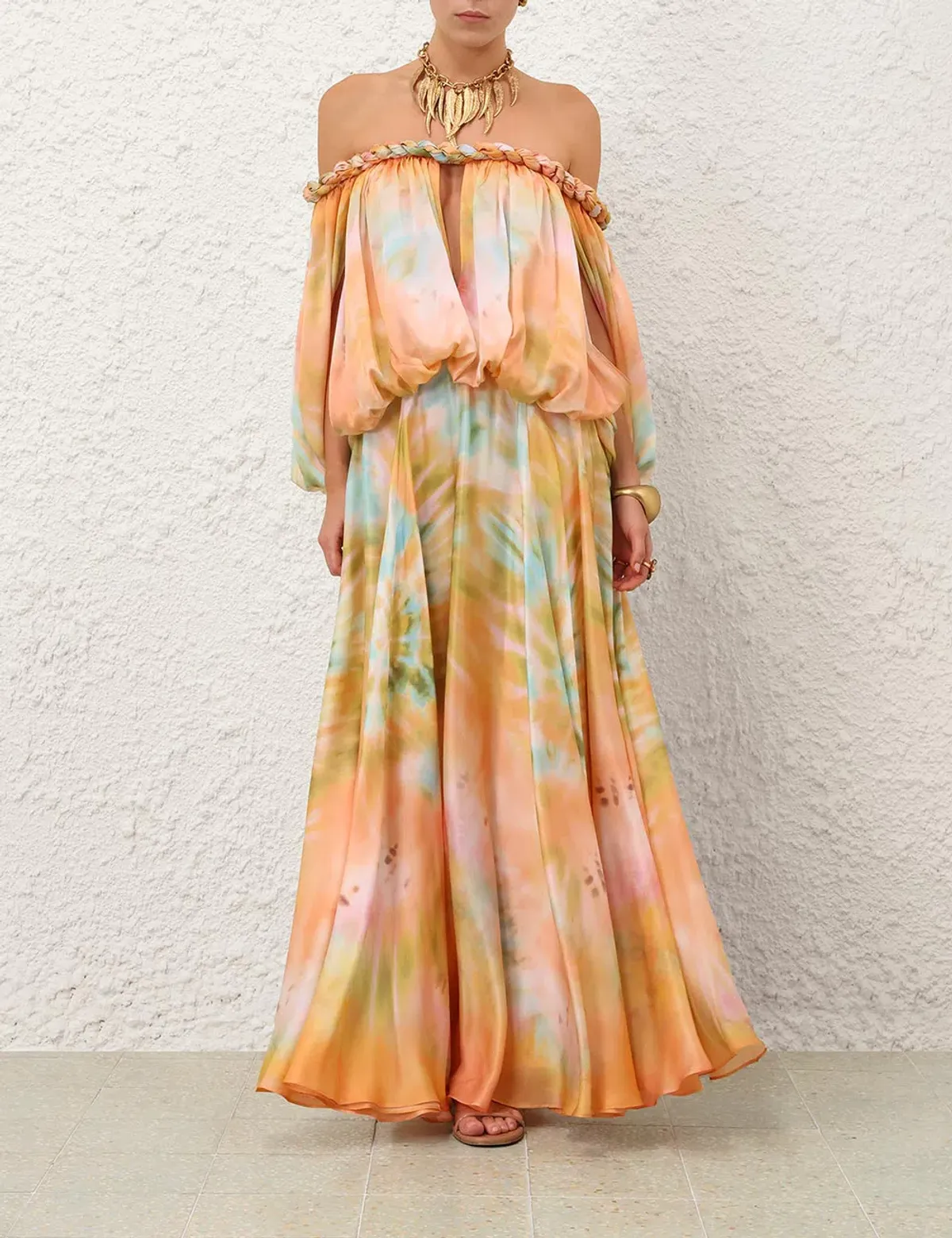 ZIMMERMANN LUNA TWIST BILLOW GOWN SIZE 4 - Image 4