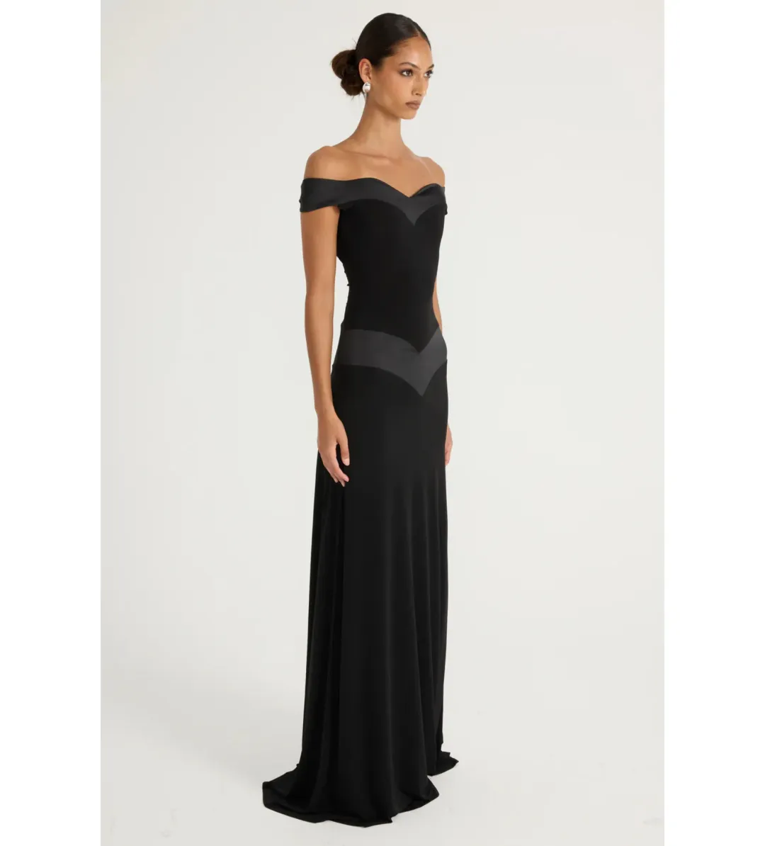Ance Gria Octavia Gown in Black Size 8 for rent on The Volte - main image