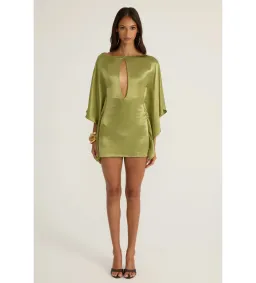 Ance Gria Diana Mini Dress in Vintage Green Size 6 for rent on The Volte - image 1