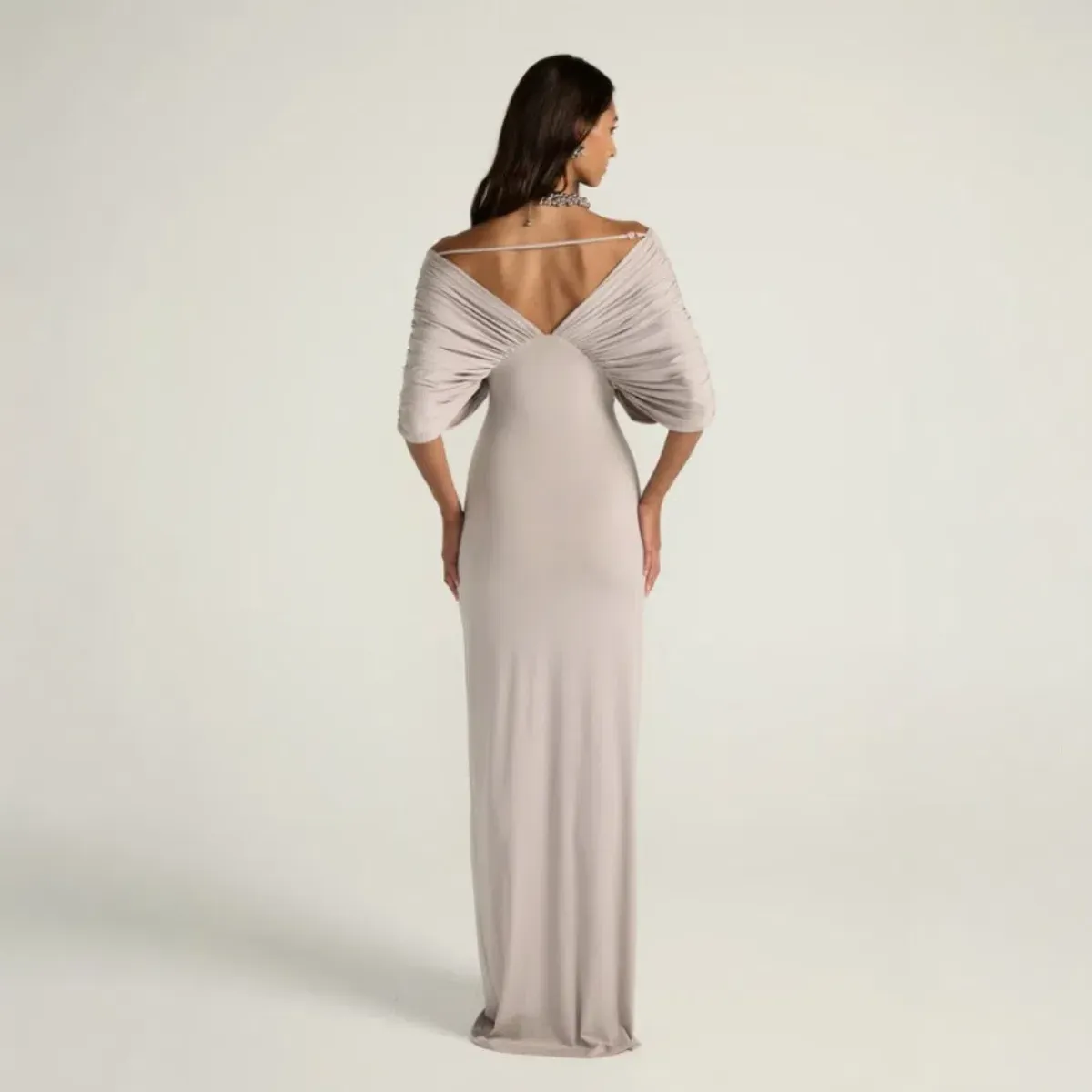 Ance Gria Neve Dress - Grey Size Small - Image 3