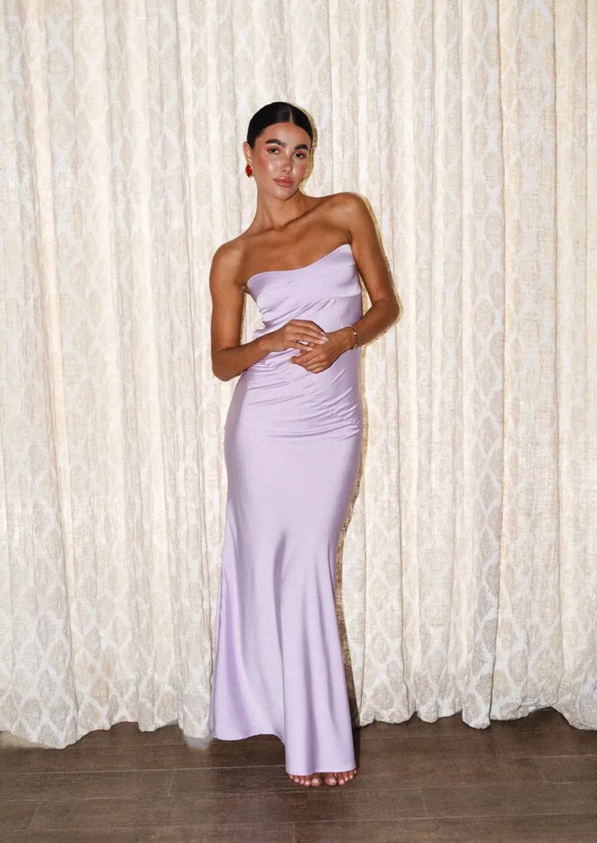 Hntr The Label, Hugo Gown, Lilac, Size small - Image 1