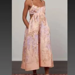 🌸 Zimmermann Rosa Bralette Midi Dress in Lilac Pink Wisteria Floral Size 2/AU12 🌸 for rent on The Volte - image 5