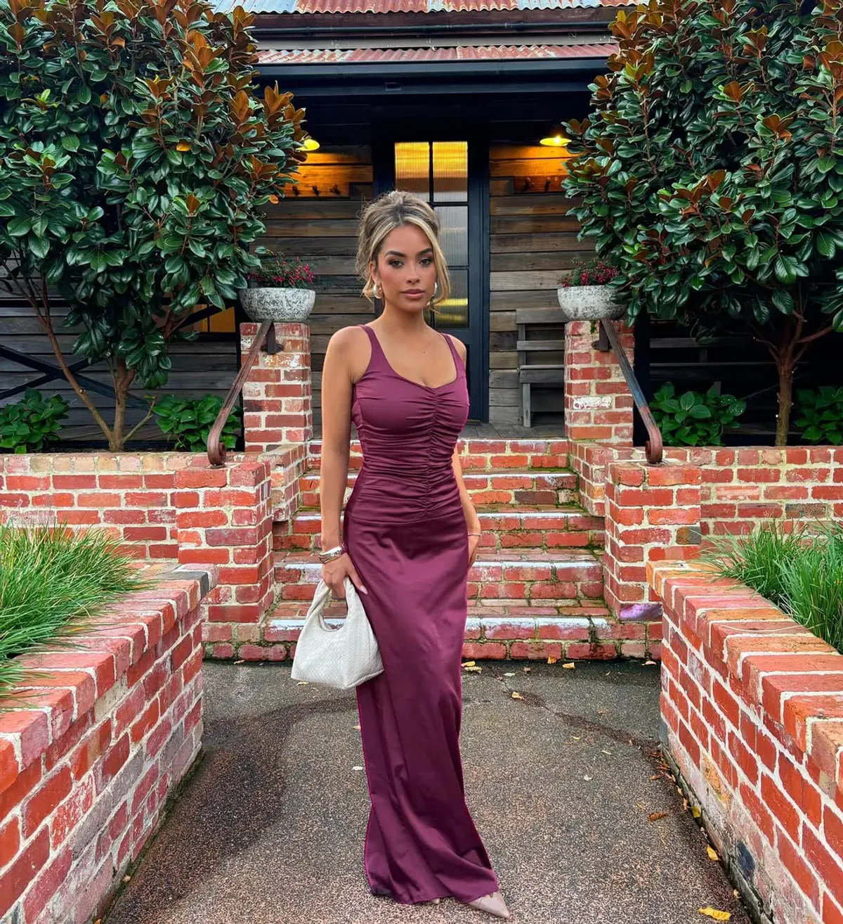 Ance Gria Atlein Gown in Plum - Image 1