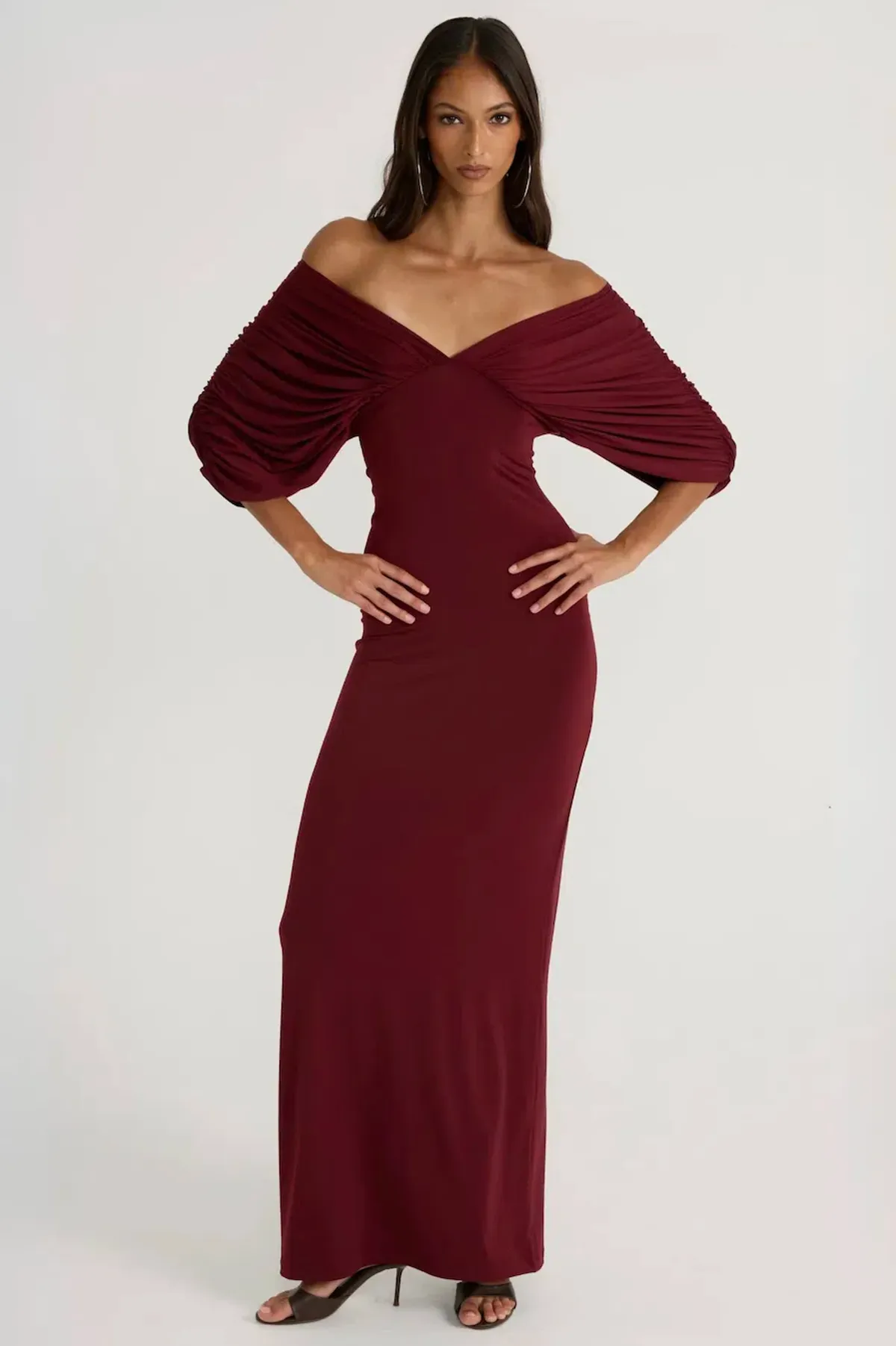 NEVE DRESS | BURGUNDY - SIZE 6 - Image 2