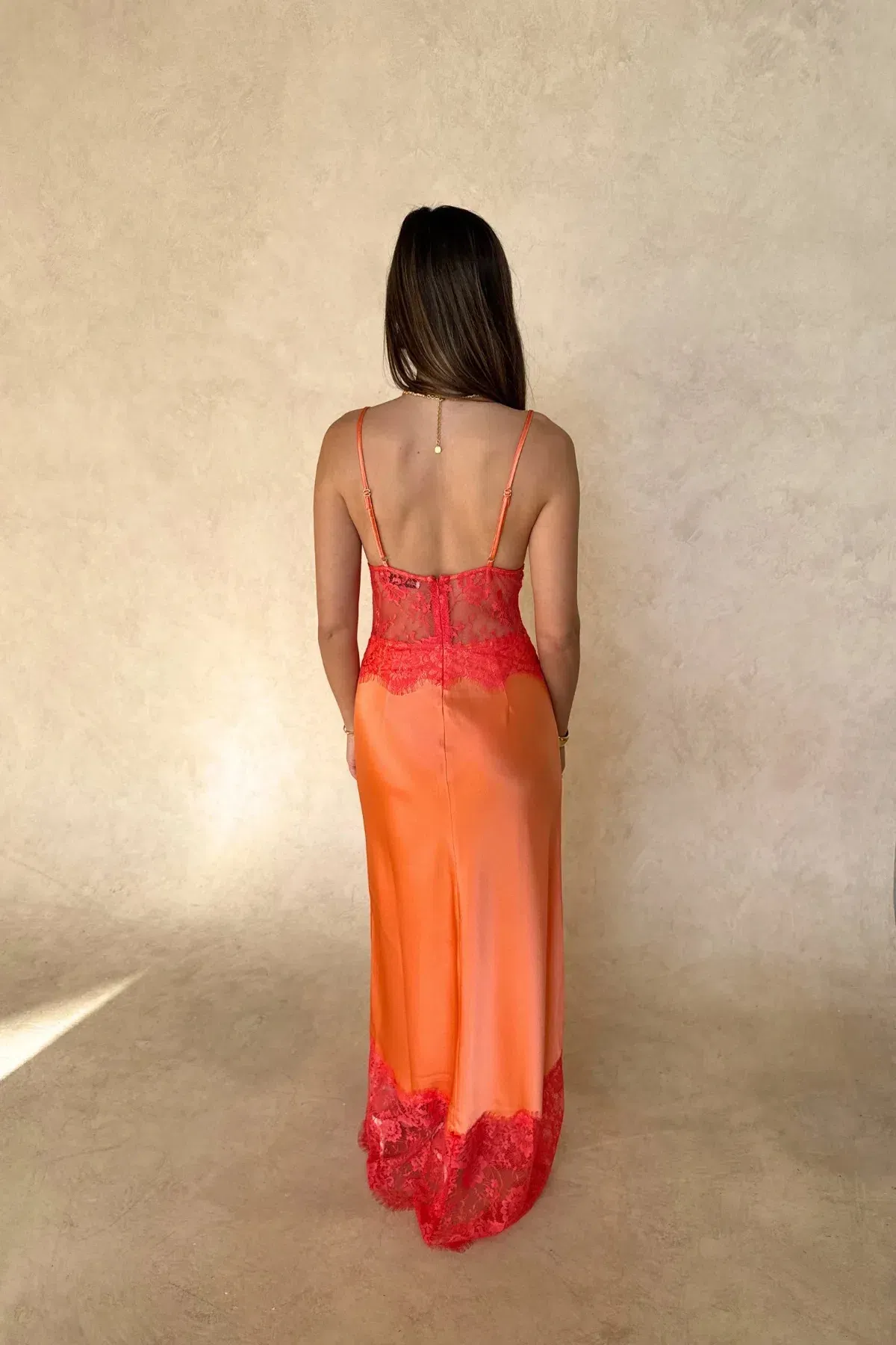 Sneaky Link Lilah Maxi Dress Orange Size XL - Image 3