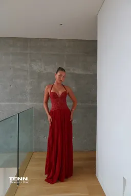 Fenity Gaia Gown Red Size L for rent on The Volte - image 1