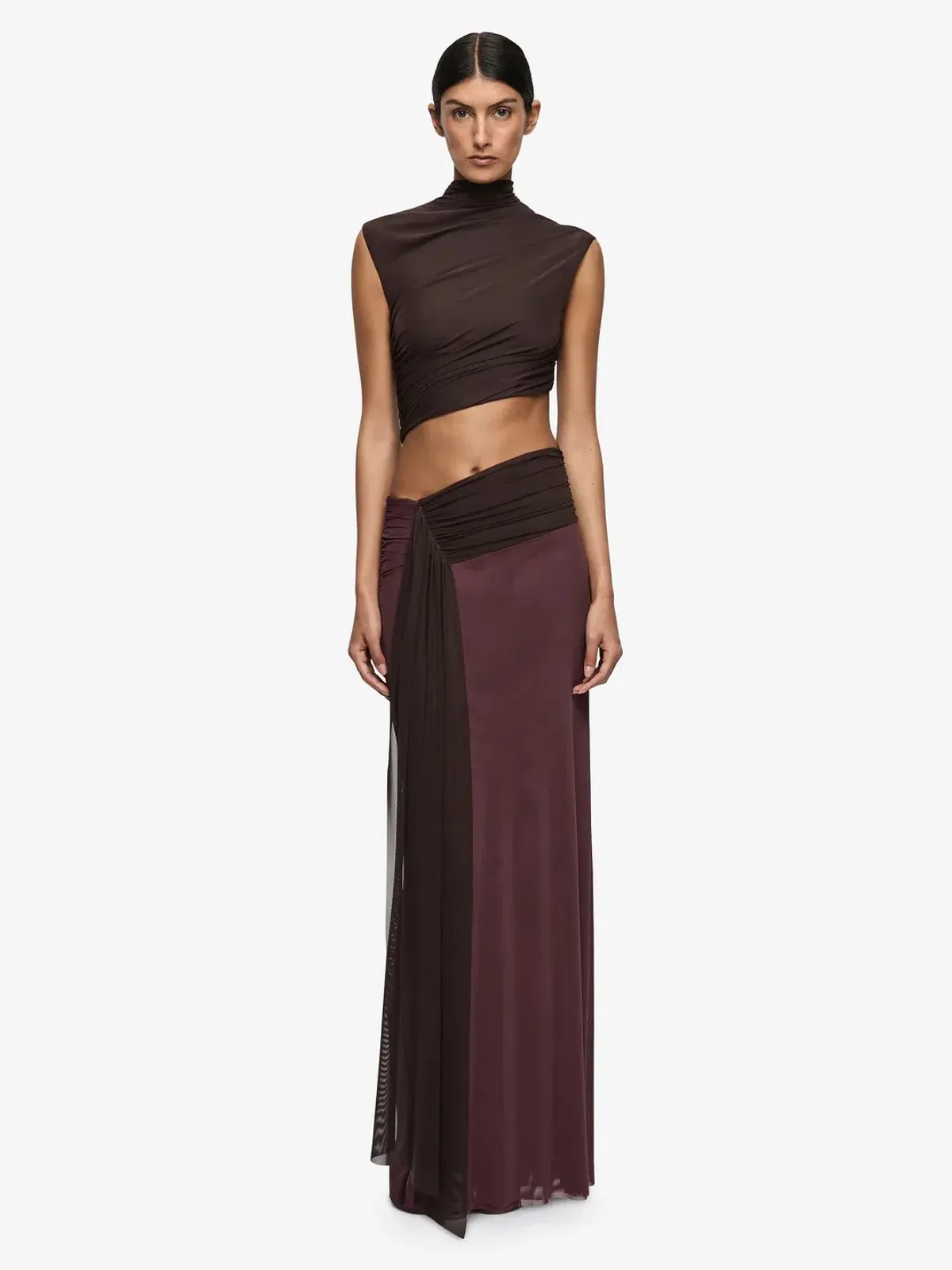 BEC & BRIDGE CONNI MAXI AUBERGINE/DARK CHOC / SIZE 8 - Image 1