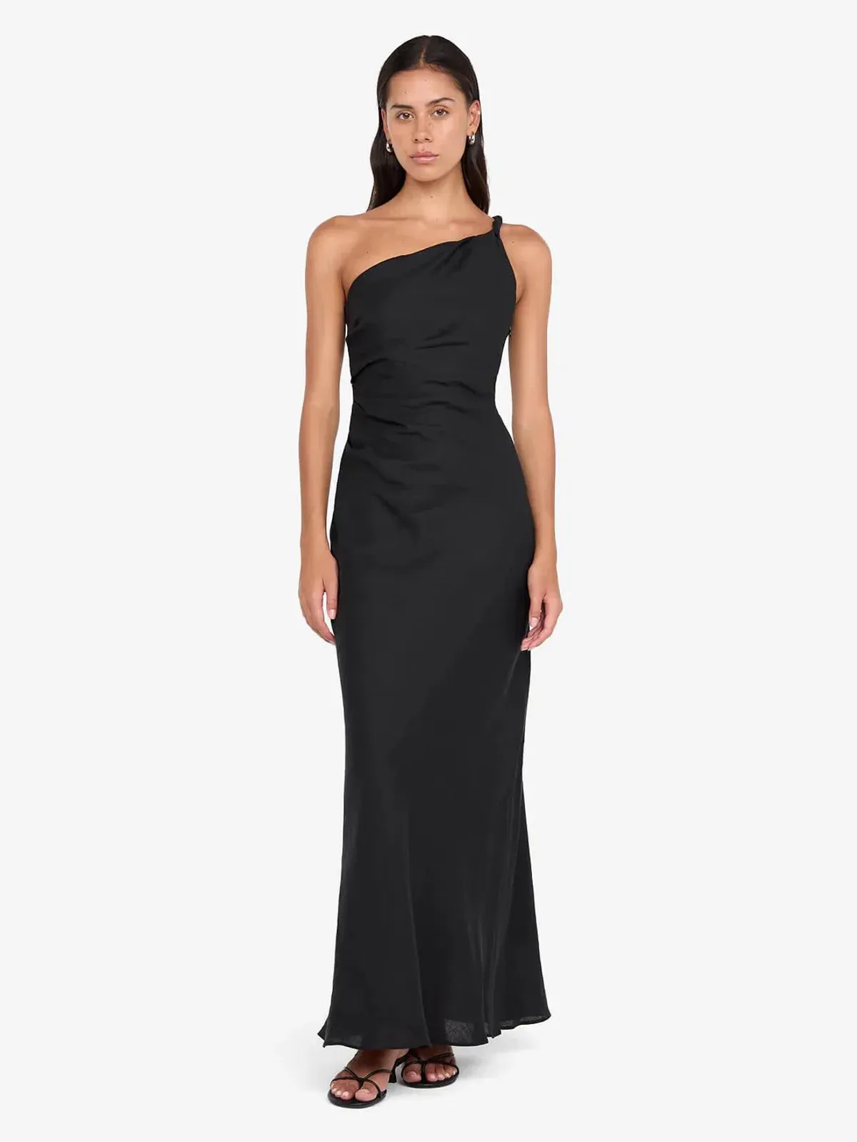 BEC & BRIDGE MELANIE ASYM MAXI BLACK / SIZE 12 - Image 1