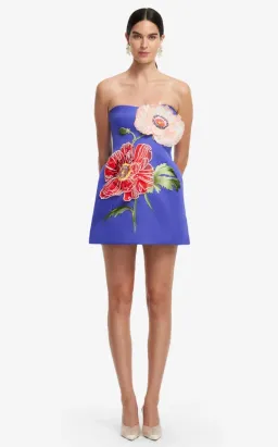 Leo Lin ROSARIO FLORAL MINI DRESS size 8 for rent on The Volte - image 1