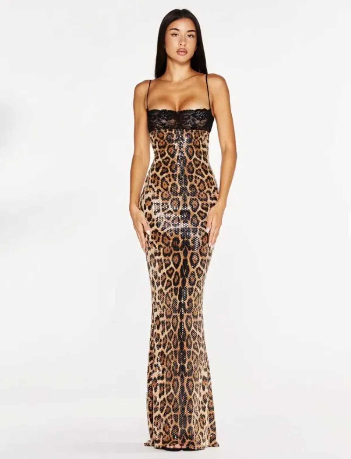Malimarea Chui Sequin Leopard Print Maxi Dress Size XS / Au 6 for rent on The Volte - main image