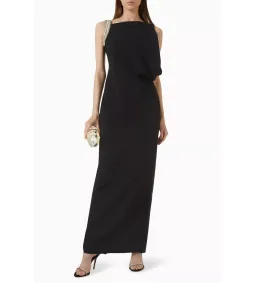 Rachel Gilbert Claudelle Maxi Gown in Black Size 3/AU12 for rent on The Volte - image 1