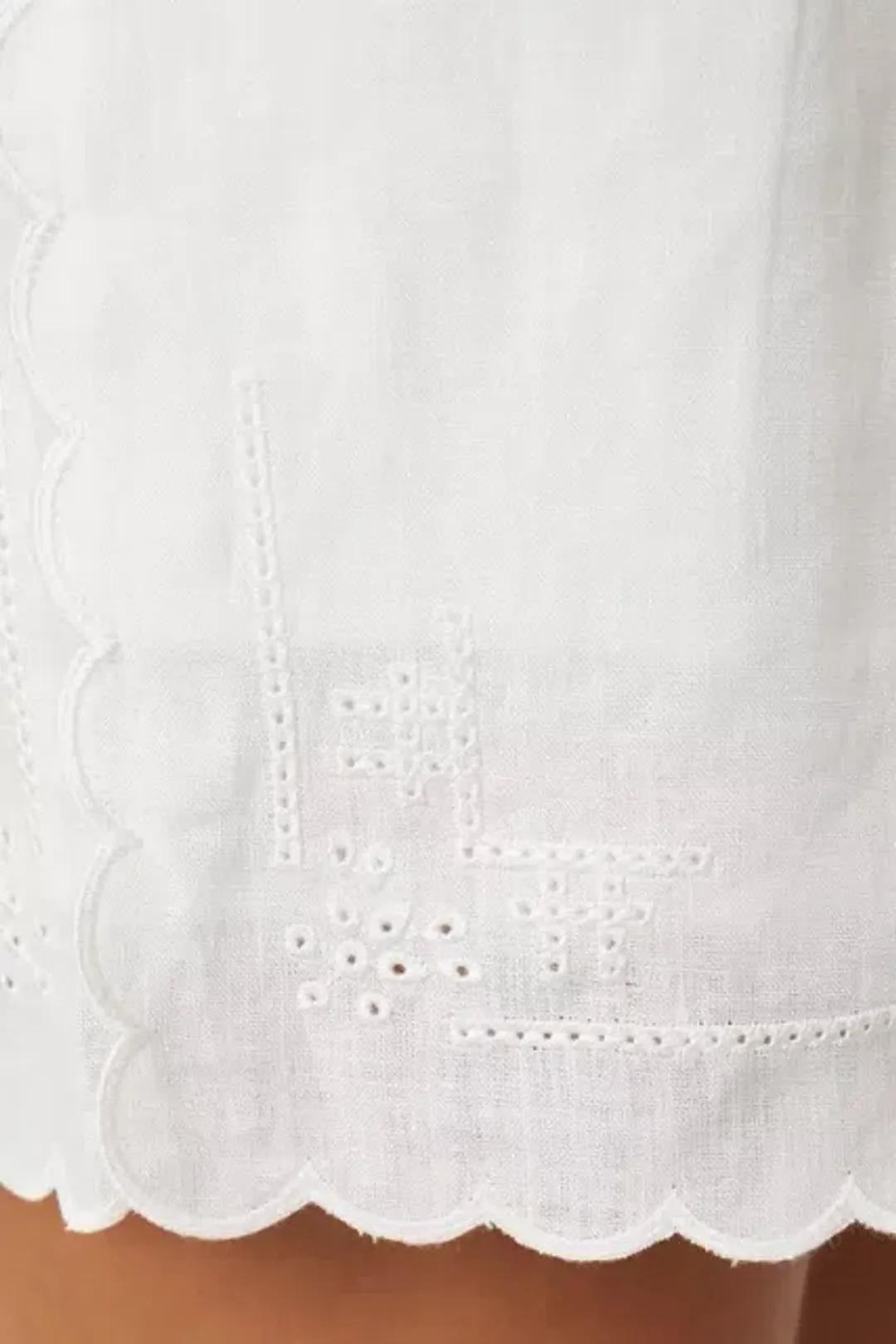 Oroton Handkerchief Shirt and Short Set White 8 AU for rent on The Volte - main image