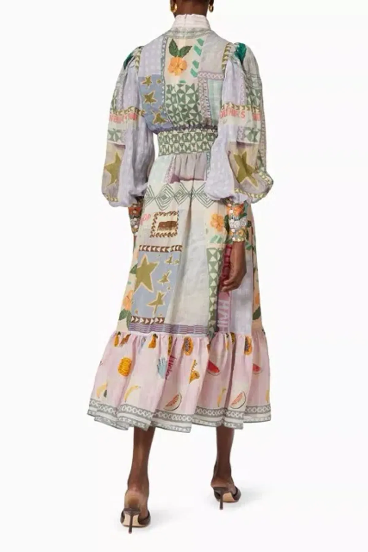 Alemais Emma Gale Shirtdress Multi Print Size 8 AU - Image 11
