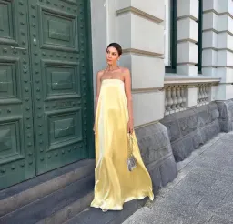 Anna Quan Delfina Maxi Dress Champagne Lemon Size 8 AU for rent on The Volte - image 3