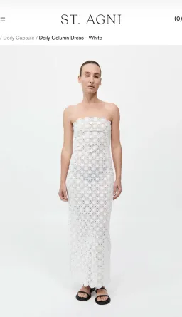 St Agni Doily Column Maxi Dress size M for rent on The Volte - image 1