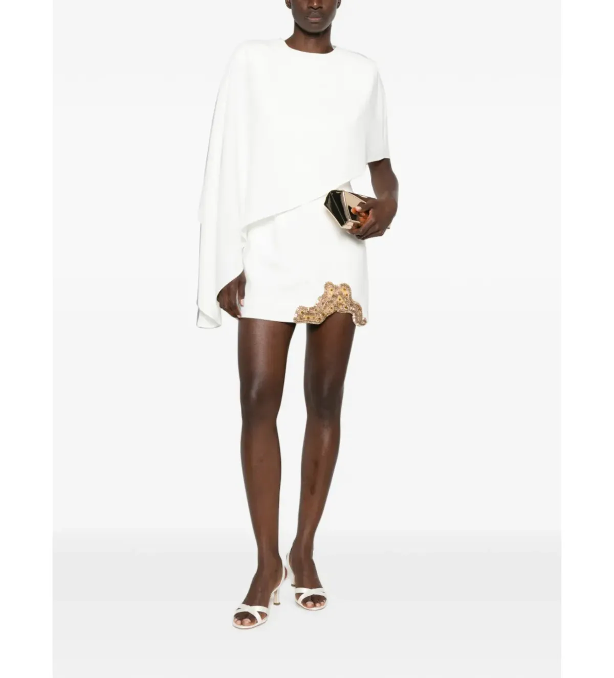 Rachel Gilbert Amari Mini Dress in Ivory Size 2/AU10 - Image 1