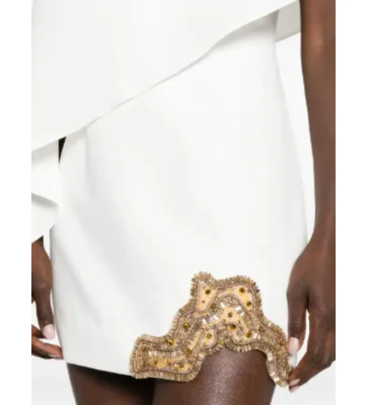 Rachel Gilbert Amari Mini Dress in Ivory Size 2/AU10 - Image 3