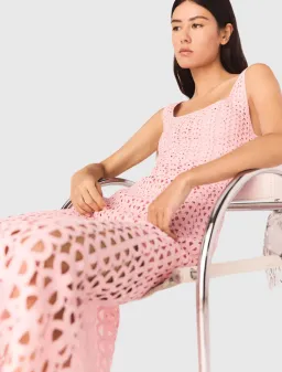 openwork midi dress for rent on The Volte - image 3